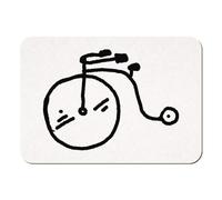 Azeeda 'Penny Farthing' Rectangular Fridge Magnet - Decorative Refrigerator & Whiteboard Magnet for Home, Kitchen or Office - 70mm x 49mm (FM00045073)