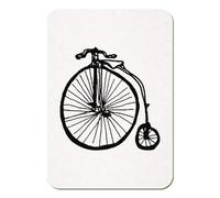 Azeeda 'Penny Farthing' Rectangular Fridge Magnet - Decorative Refrigerator & Whiteboard Magnet for Home, Kitchen or Office - 70mm x 49mm (FM00043687)