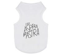 Azeeda 'Per Aspera ad Astra Motivational Text' Pet Dog/Cat T-Shirt, L (PT00170795)