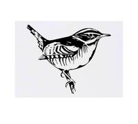 Azeeda 'Perched Bird' Temporary Tattoo - Water Resistant, Skin-Safe, Non-Toxic Transfer (TO00096113)