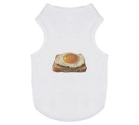 Azeeda 'Perfect Sunny Side Up Egg on Toast' Pet Dog/Cat T-Shirt, M (PT00182442)