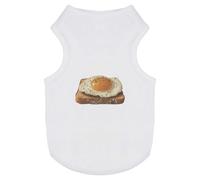 Azeeda 'Perfect Sunny Side Up Egg on Toast' Pet Dog/Cat T-Shirt, S (PT00182441)