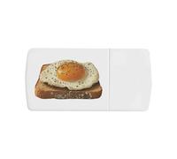 Azeeda 'Perfect Sunny Side Up Egg on Toast' Pill Box with Tablet Splitter (PI00042013)