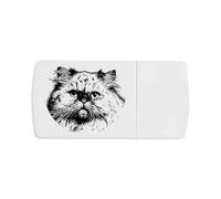 Azeeda 'Persian Cat ' Pill Box with Splitter (PI00045528)