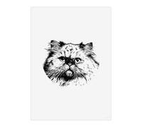 Azeeda 'Persian Cat ' Wall Art Poster Print - Unframed Artwork for Home Decor - A4 Portrait (PP00374341)