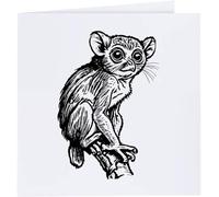 Azeeda 'Philippine Tarsier' Blank Greeting Card (GC00062481)
