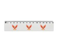 Azeeda 'Phoenix Rising from Flames' 15cm (6 Inch) White Plastic Ruler (RL00108285)