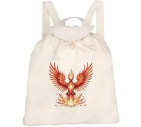 Azeeda 'Phoenix Rising from Flames' Canvas Rucksack/Backpack (RK00045693)
