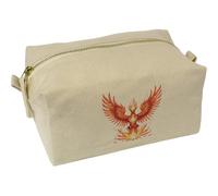 Azeeda 'Phoenix Rising from Flames' Canvas Wash Bag/Makeup Case (CS00050738)