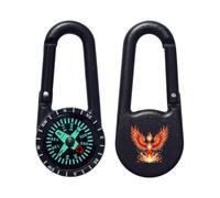 Azeeda 'Phoenix Rising from Flames' Compass Keyring (KC00044380)