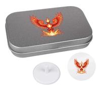 Azeeda 'Phoenix Rising from Flames' Golf Markers Gift Set (GO00091449)