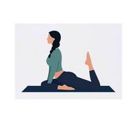 Azeeda 'Pigeon Yoga Pose' Temporary Tattoo - A6 (TO00099629)
