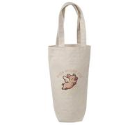 Azeeda 'Pigs Might Fly' Cotton Wine Bottle Gift/Travel Bag (BL00045495)