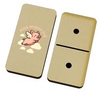 Azeeda 'Pigs Might Fly' Domino Set & Box (DM00052936)