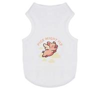 Azeeda 'Pigs Might Fly' Pet Dog/Cat T-Shirt, L (PT00170019)