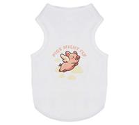 Azeeda 'Pigs Might Fly' Pet Dog/Cat T-Shirt, XS (PT00170016)