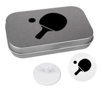 Azeeda 'Ping Pong Paddle With Ball' Golf Markers Gift Set (GO00076558)