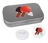 Azeeda 'Ping Pong Paddles and Balls' Golf Markers Gift Set (GO00074412)