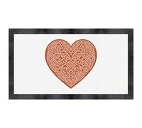 Azeeda 'Pink Celtic Love Heart' Pet Feeding Mat (PM00033979)