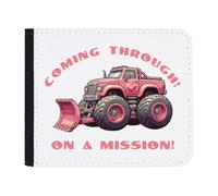 Azeeda 'Pink Monster Bulldozer' Wallet (WL00040337)