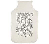 Azeeda 'Pink Pony Club' Hot Water Bottle Cover (HW00042815)
