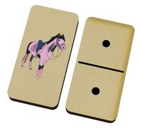 Azeeda 'Pink Pony ' Domino Set & Box (DM00051872)