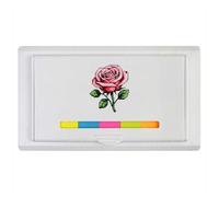 Azeeda 'Pink Rose Pixel Art' Sticky Note Ruler Pad (ST00044627)
