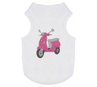 Azeeda 'Pink Scooter' Pet Dog/Cat T-Shirt, M (PT00080346)