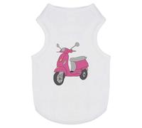 Azeeda 'Pink Scooter' Pet Dog/Cat T-Shirt, S (PT00080345)