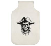 Azeeda 'Pirate Captain Skull and Hat' Hot Water Bottle Cover (HW00047959)