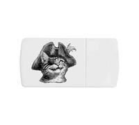Azeeda 'Pirate Cat Smiling' Pill Box with Splitter (PI00044555)