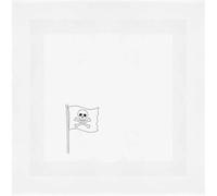 Azeeda 'Pirate Flag' Cotton Napkin/Dinner Cloth (NK00046396)