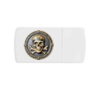 Azeeda 'Pirate Medallion' Pill Box with Tablet Splitter (PI00041614)