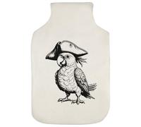Azeeda 'Pirate Parrot Wearing Tricorn Hat' Hot Water Bottle Cover (HW00047969)