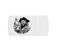 Azeeda 'Pirate Rum' Pill Box with Tablet Splitter (PI00043883)