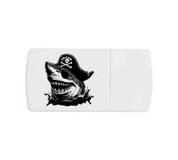 Azeeda 'Pirate Shark ' Pill Box with Tablet Splitter (PI00038011)
