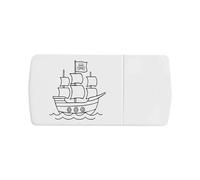 Azeeda 'Pirate Ship' Pill Box with Tablet Splitter (PI00038322)