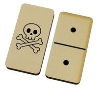Azeeda 'Pirate Skull and Crossbones' Domino Set & Box (DM00052361)