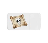 Azeeda 'Pirate Treasure Map' Pill Box with Tablet Splitter (PI00041629)