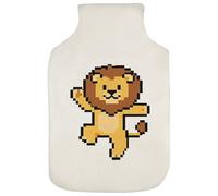 Azeeda 'Pixel Art Dancing Lion' Hot Water Bottle Cover (HW00047671)