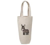 Azeeda 'Pixel Art Donkey' Cotton Wine Bottle Gift/Travel Bag (BL00049060)