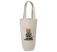 Azeeda 'Pixel Art Fox Knight' Cotton Wine Bottle Gift/Travel Bag (BL00050305)