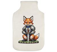 Azeeda 'Pixel Art Fox Knight' Hot Water Bottle Cover (HW00050238)