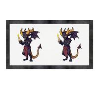 Azeeda 'Pixel Art Imp With Candle' Pet Feeding Mat (PM00038204)