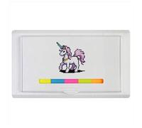 Azeeda 'Pixel Art Pink Unicorn' Sticky Note Ruler Pad (ST00029892)