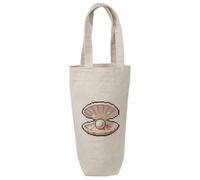 Azeeda 'Pixel Pearl Inside Clam Shell' Cotton Wine Bottle Gift/Travel Bag (BL00047942)