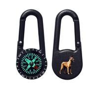Azeeda 'Pixel Style Belgian Malinois Dog' Compass Keyring (KC00044011)
