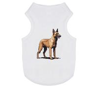 Azeeda 'Pixel Style Belgian Malinois Dog' Pet Dog/Cat T-Shirt, M (PT00178378)
