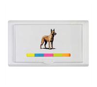 Azeeda 'Pixel Style Belgian Malinois Dog' Sticky Note Ruler Pad (ST00044833)