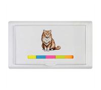 Azeeda 'Pixel Style British Longhair Cat' Sticky Note Ruler Pad (ST00045238)